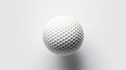 White Golf Ball in Studio - Close-up of Competition Equipment