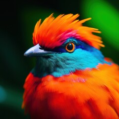 a close up of a bird