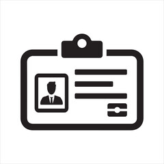 Identity card icon
