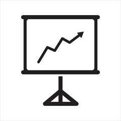 Presentation of Business Report Icon