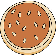 Bread Doodle Hand Drawn Illustration PNG Transparent Background