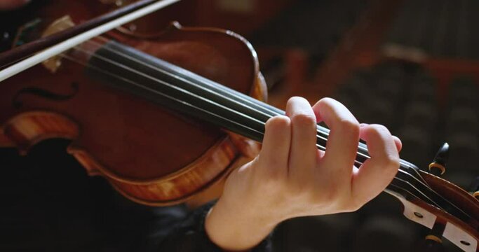 Violin, in Slow Motion