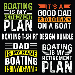 Fototapeta premium BOATING T-SHIRT DESIGN BUNDLE 