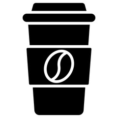 coffee cup glyph icon