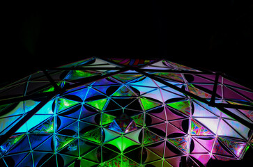 Decoration of a chillout stage at Universo Paralello electronic music festival in Brazil