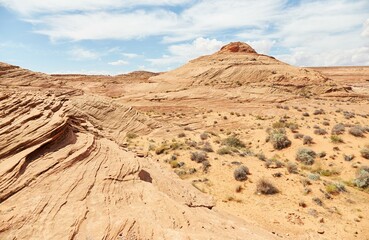 Fototapeta na wymiar The Chains, an overlooked hiking area in Page, Arizona