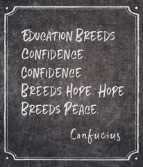 breeds confidence Confucius quote