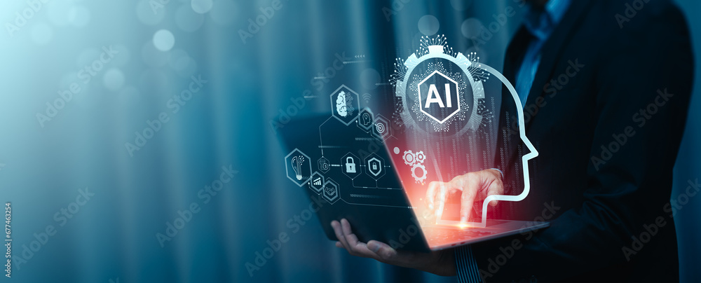 Aufkleber ai tech enhances businesses by processing data, improving decision-making, developing innovative pro