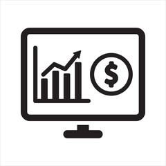 Online Financial Report Icon