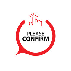 please confirm sign on whiye background	