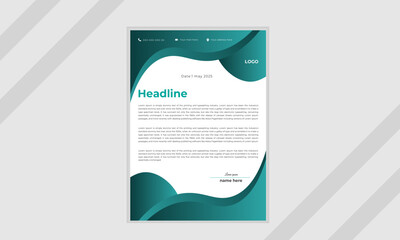 modern creative corporate & Business letterhead design template.