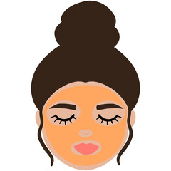 Woman Face, Facial Mask, Spa, Selfcare