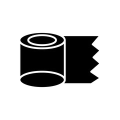 tissue roll glyph icon