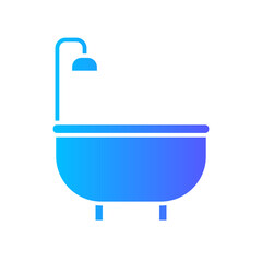 bathtub gradient icon
