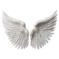 A birds wings golden and white background 3d render Ai generated Art 