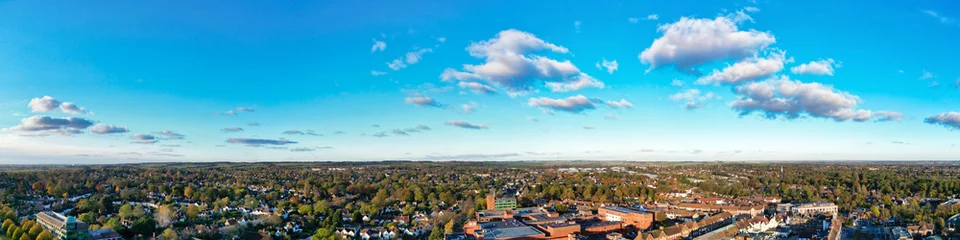 Foto op Canvas Aerial Panoramic View of Letchworth City of England Great Britain. © Altaf Shah