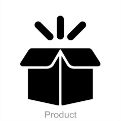 Product and parcel icon concept