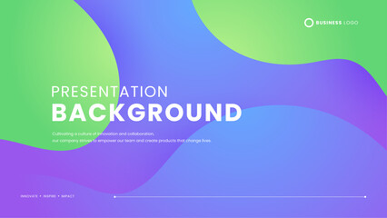 Green and purple violet vector abstract simple background with wave and liquid shapes
