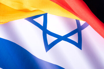 Flaggen von Israel und Deutschland