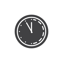 Midnight time vector icon