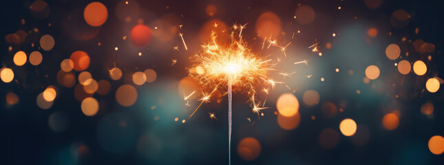 Colorful Vintage Sparkler Effect with Energetic Vibes