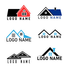  Home Creative And Symbolic neighborhood Logo Design Illustration SET

