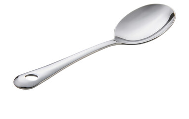 silver  Spoon on transparent background, PNG Format