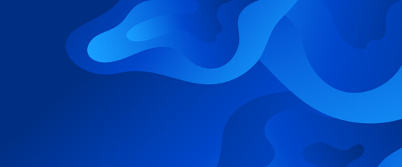 Blue vector modern abstract background with shapes