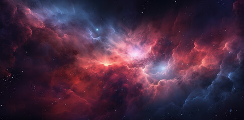 Obraz na płótnie Canvas Realistic Space Nebula Art