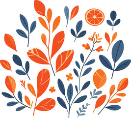 seamless pattern with leaves