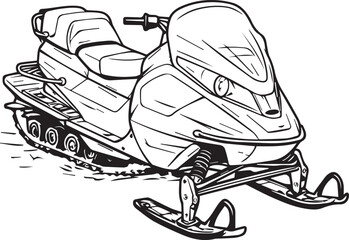 Sketch of a person riding a scooter line art coloring page design