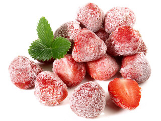 Gefrorene Erdbeeren