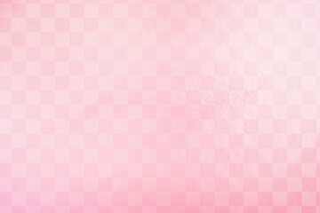 和風ピンクの市松模様の背景年賀状 ひな祭り