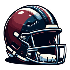 Fototapeta premium American Football Helmet Clipart High-Quality for Sports Designs,ai generated