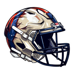 Fototapeta premium American Football Helmet Clipart High-Quality for Sports Designs,ai generated