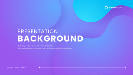 Fototapeta premium Blue and purple violet minimalist simple background with shapes