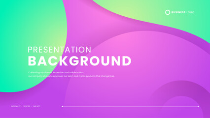 Green and purple violet vector simple background with abstract shapes