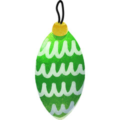 Christmas ball decorations chalk style