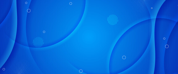 Blue abstract background with shapes