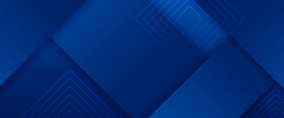Blue abstract background with shapes