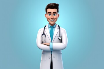 Fototapeta premium 3d doctor character