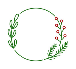 weihnachtlicher Kranz