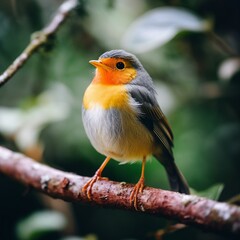 robin on a branch