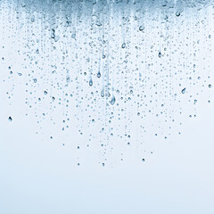 Rainwater flows on clear glass abstract background pictures - obrazy, fototapety, plakaty