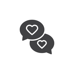 Love message vector icon