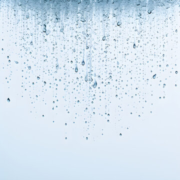 Rainwater flows on clear glass abstract background pictures