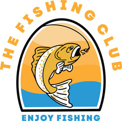 
fishing community logo for making t-shirts and merchandise