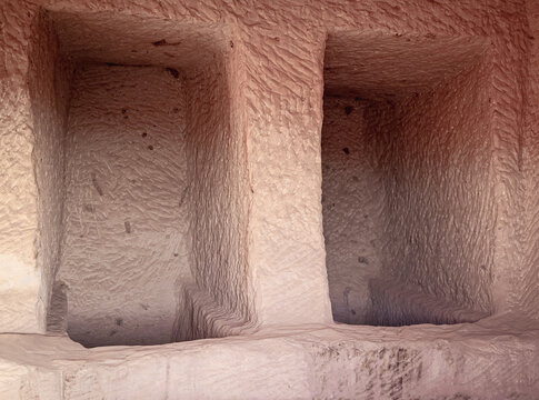 Hegra Heritage Site, AlUla, Saudi Arabia. "Qsar Al Farid" Tumb, the most famous tomb of the "Madain Saleh" site, in AlUla, Saudi Arabia. 
