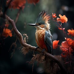 robin on a branch