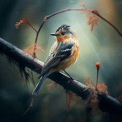robin on a branch